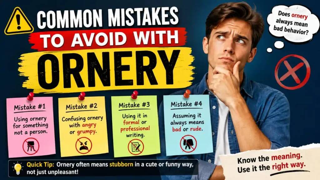 Common Mistakes to Avoid with "Ornery"