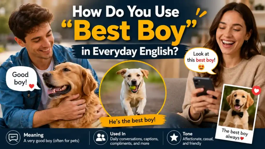 How Do You Use “Best Boy” in Everyday English?