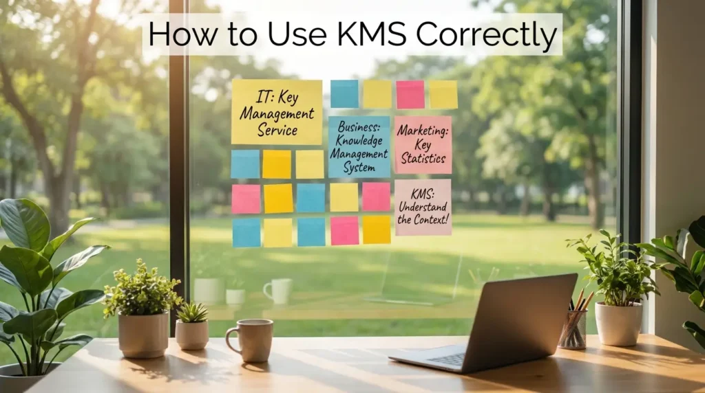 How to Use "KMS" Correctly