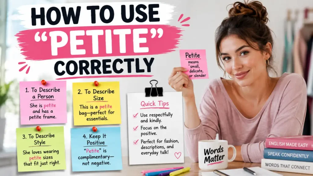 How to Use "Petite" Correctly