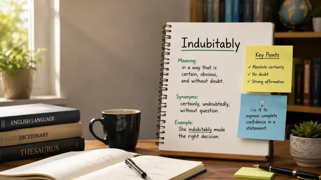 Indubitably Meaning