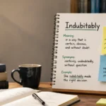 Indubitably Meaning