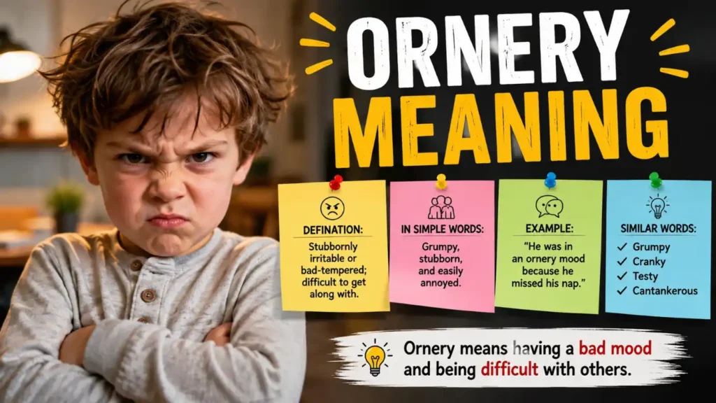 Ornery Meaning