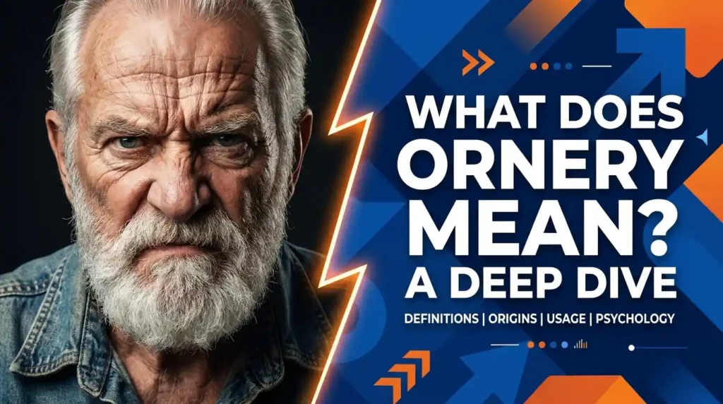 What Does Ornery Mean?