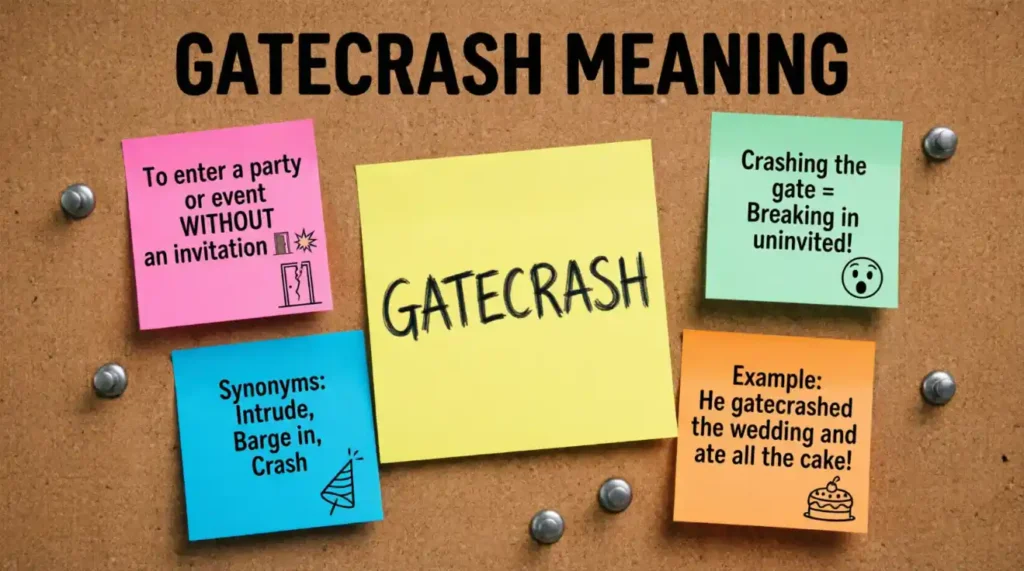 Gatecrash Meaning