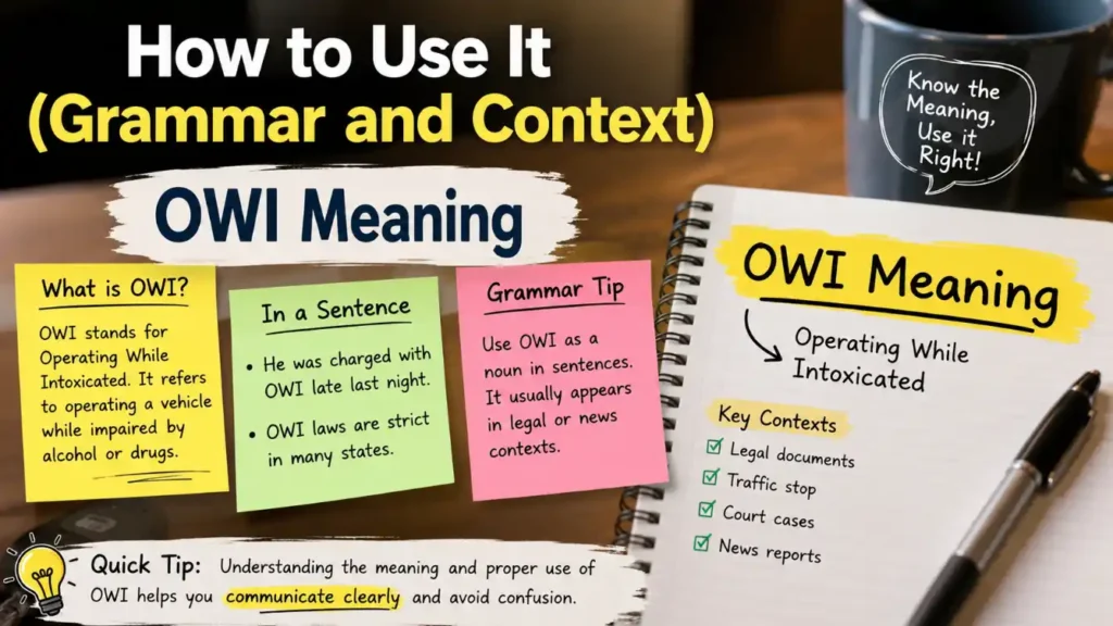 How to Use It (Grammar and Context)