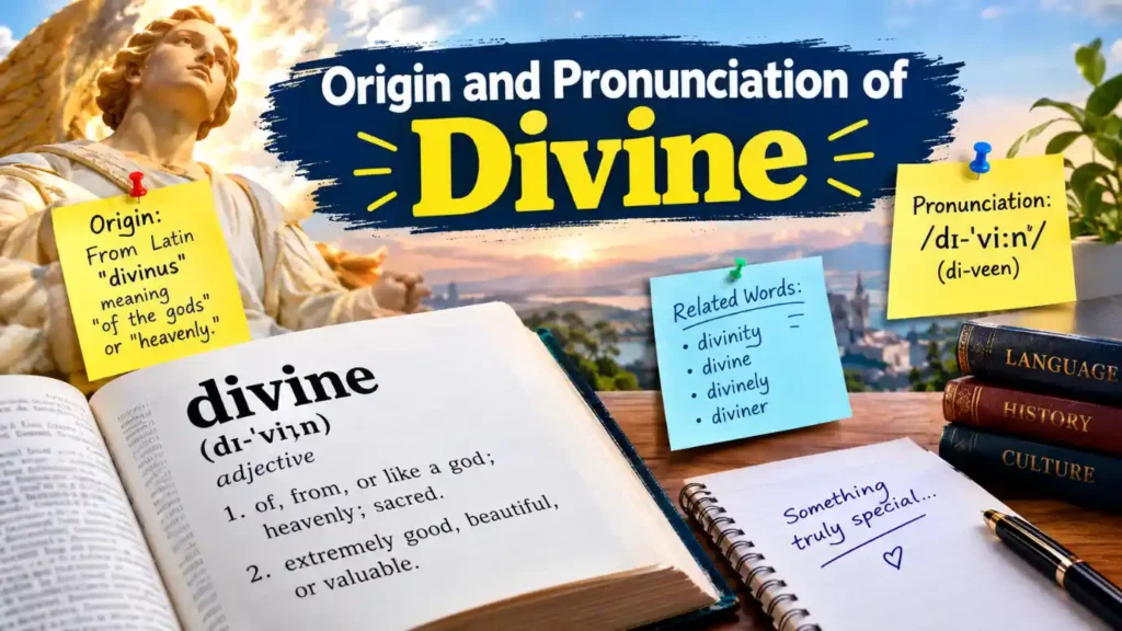 Origin and Pronunciation of Divine