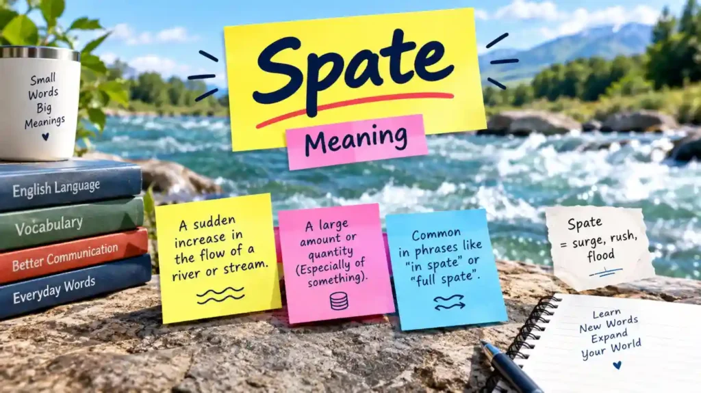 Spate Meaning